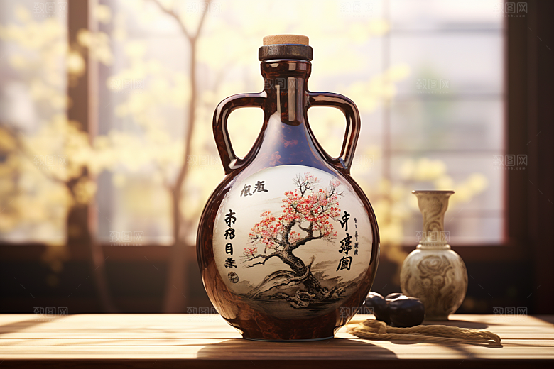 美酒酒具品酒摄影图