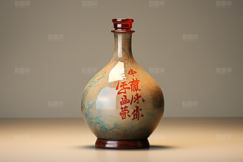 美酒精致酒杯摄影图