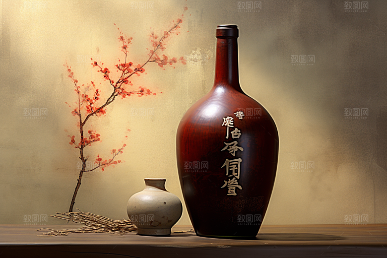 美酒高清畅饮摄影图