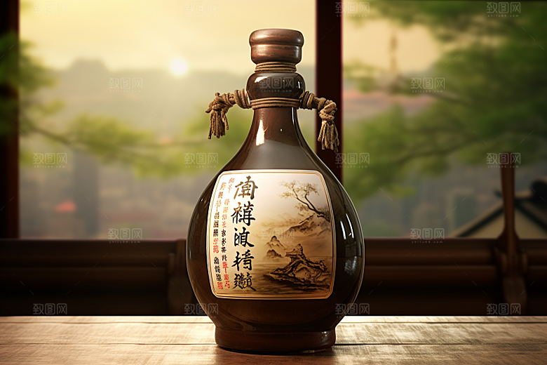 美酒畅饮酒具摄影图