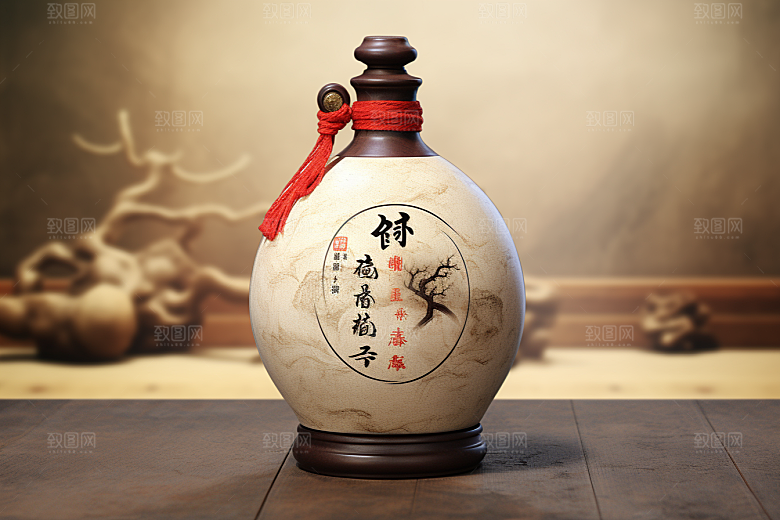 美酒酒具酒瓶摄影图