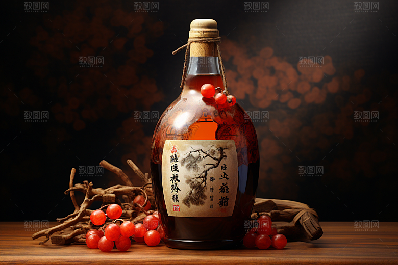 美酒高清畅饮摄影图