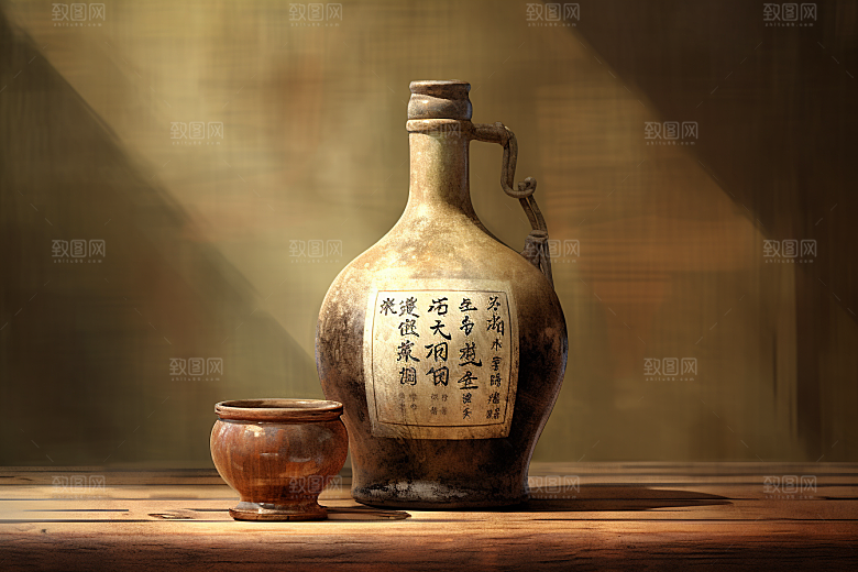 美酒品酒酒杯摄影图