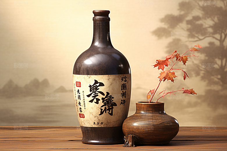 美酒饮品品酒摄影图