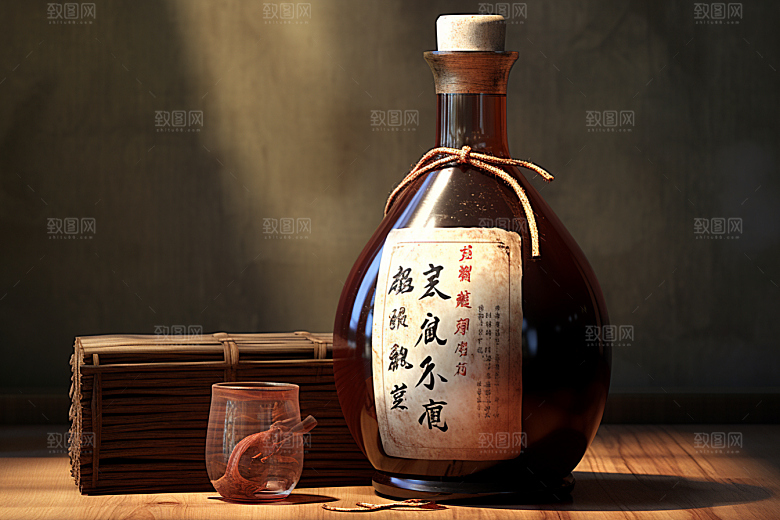 美酒高清畅饮摄影图
