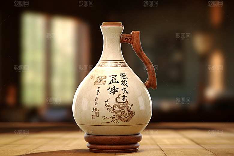 美酒畅饮品酒摄影图