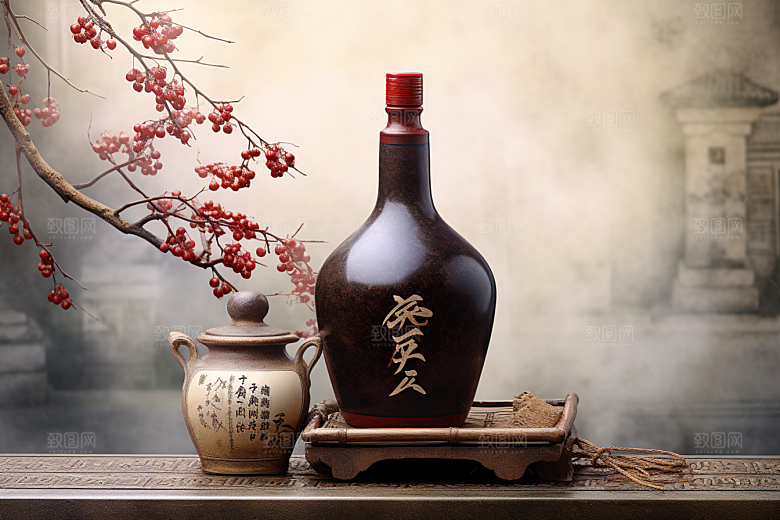美酒饮品畅饮摄影图