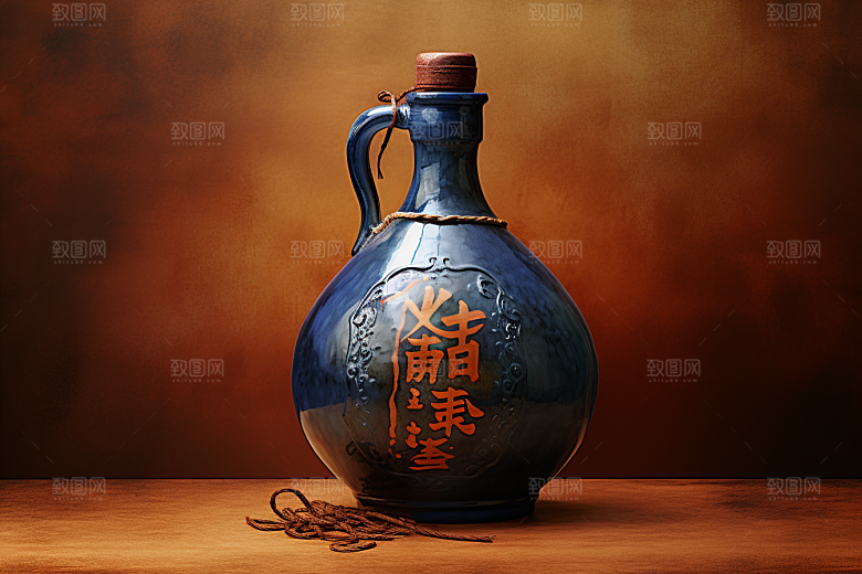 美酒畅饮精致摄影图