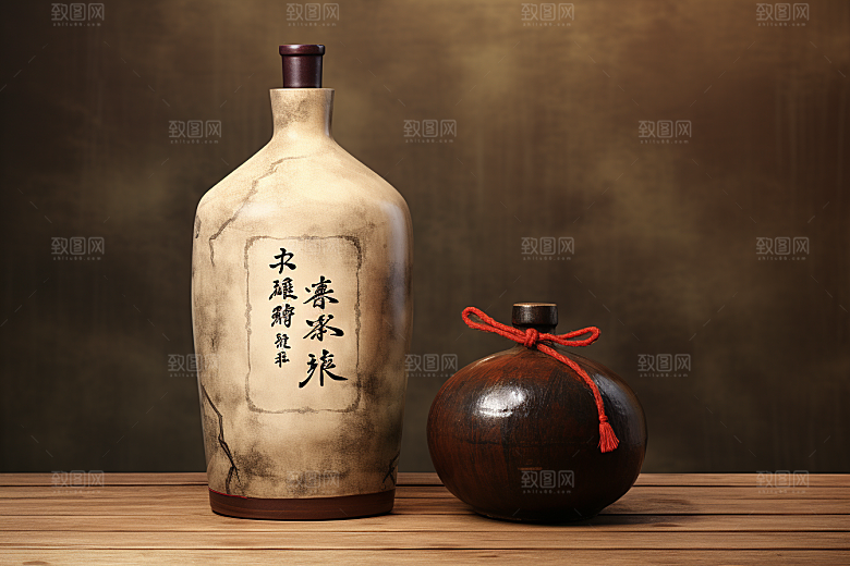 美酒酒器酒杯摄影图