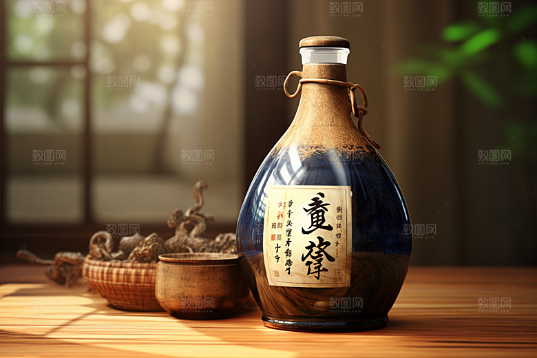 美酒精致畅饮摄影图