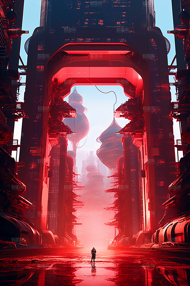 机械大门游戏原画高清素材