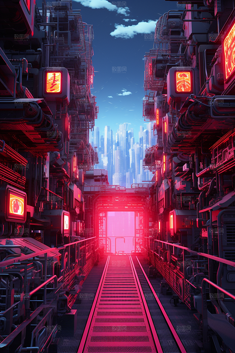 机械大门开业大吉高清素材