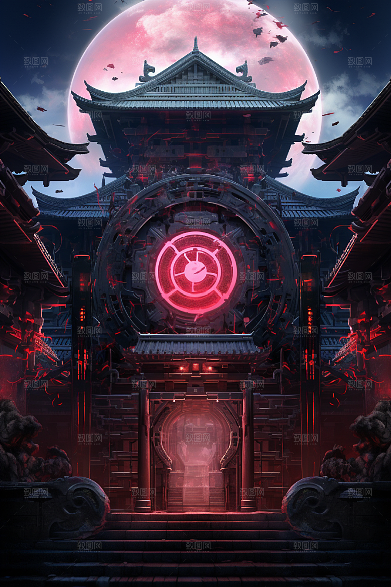 机械大门开门红时尚素材