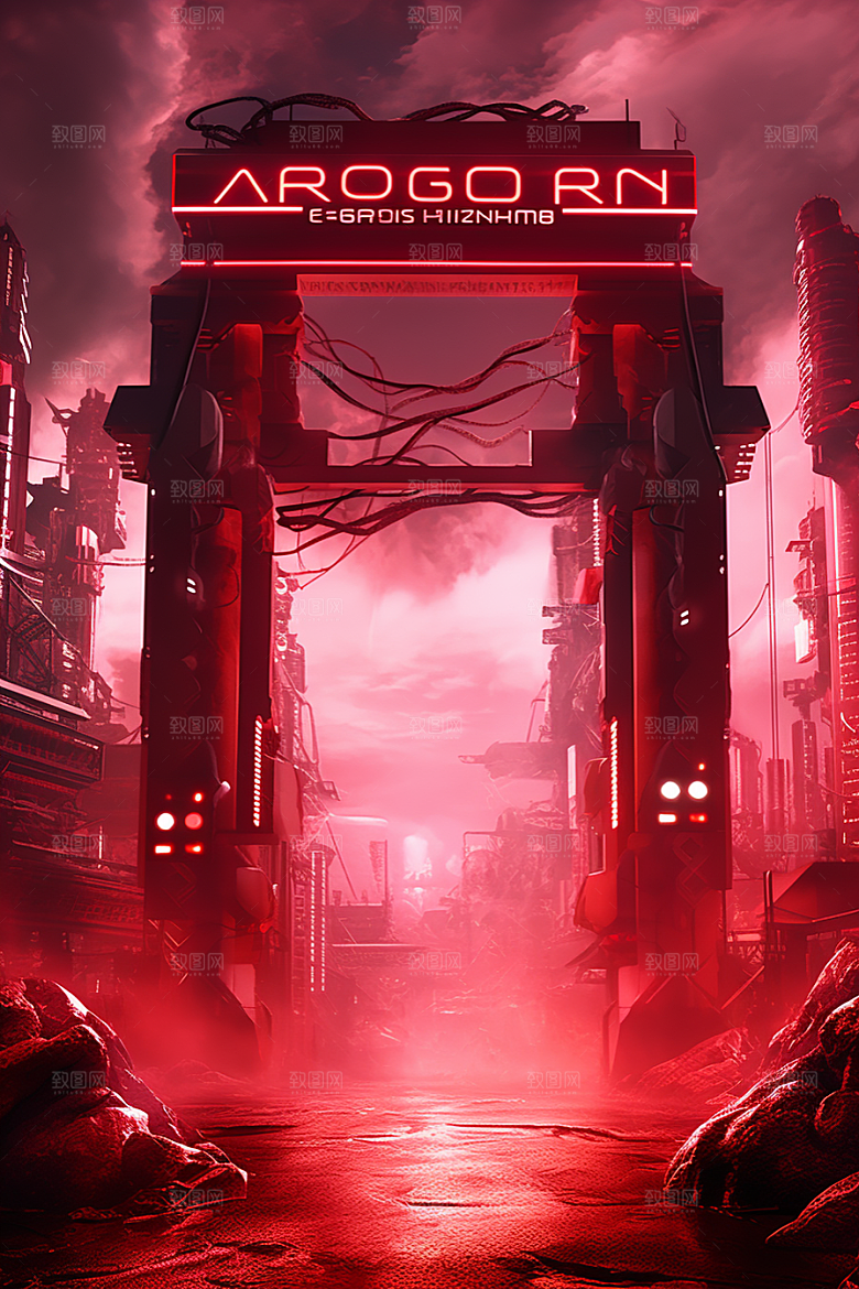 机械大门科技感时尚素材