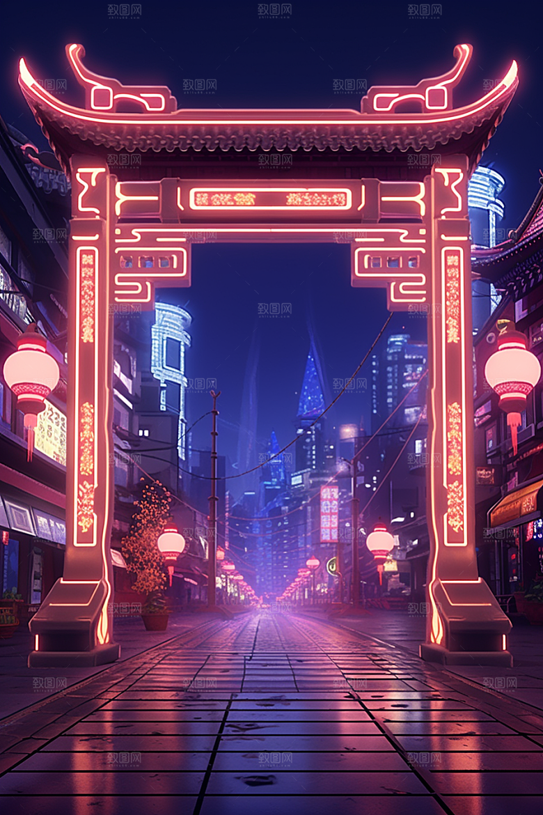 机械大门开业大吉立体素材