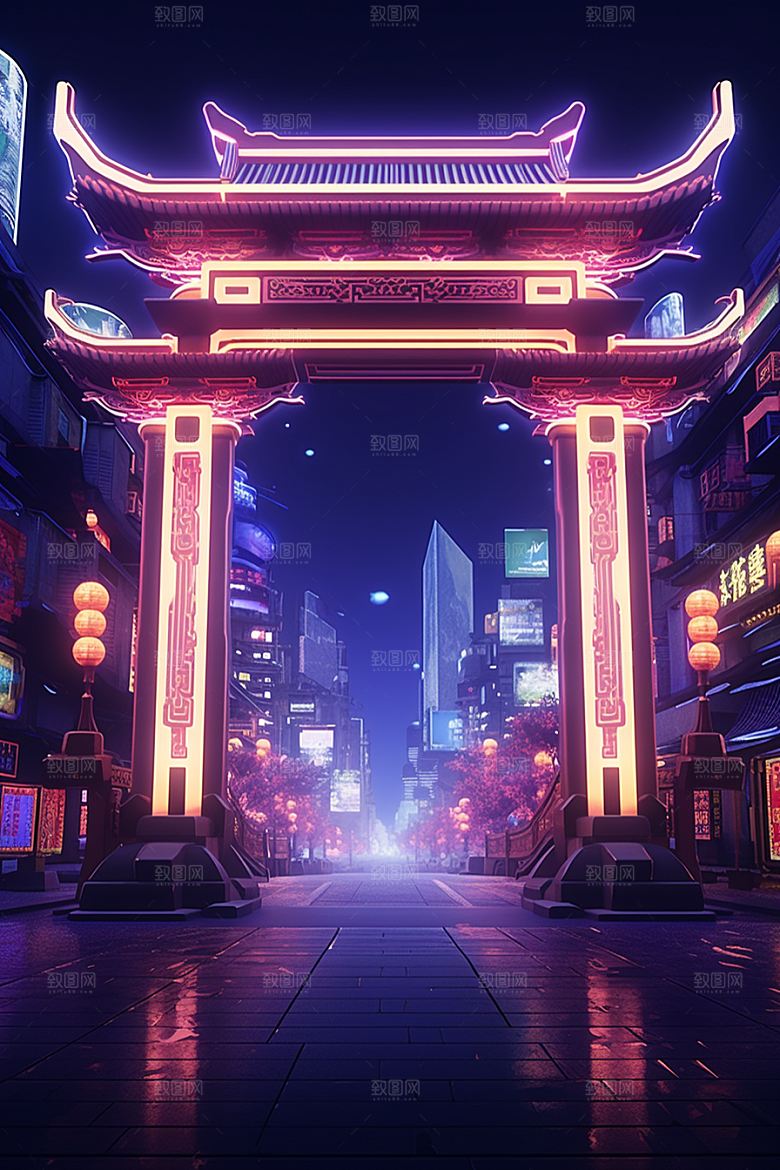 机械大门未来感时尚素材