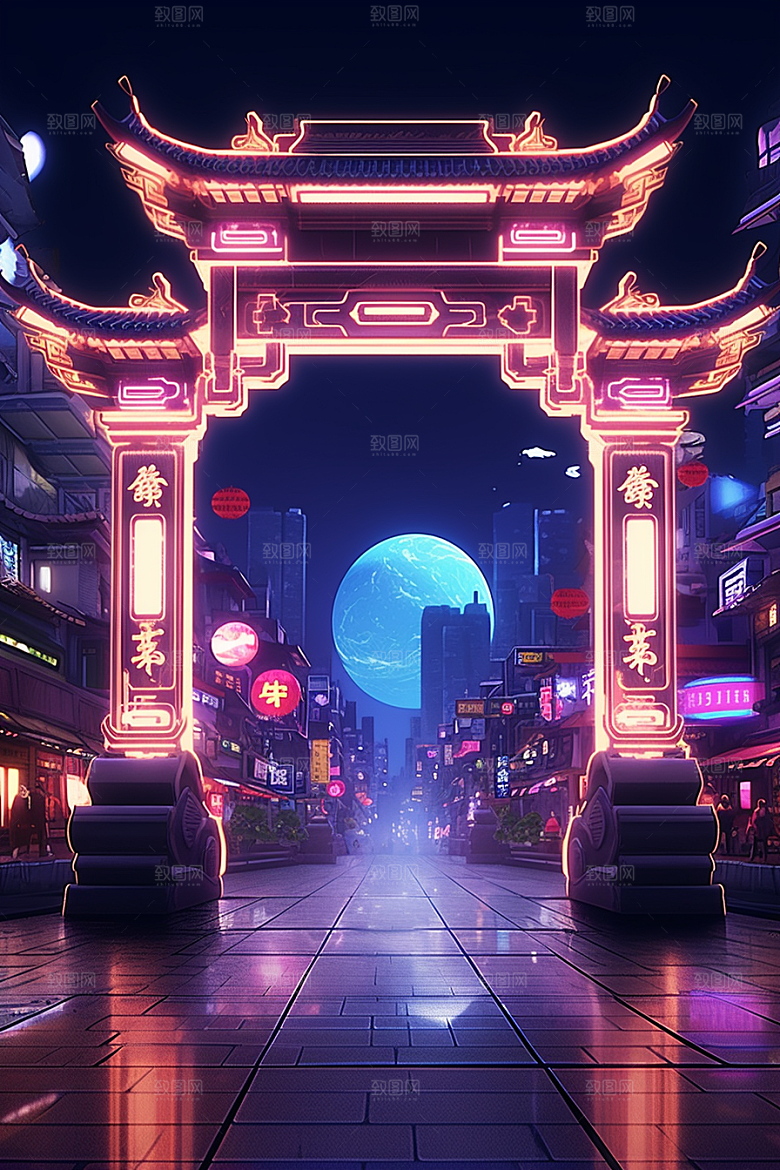 机械大门3D立体素材