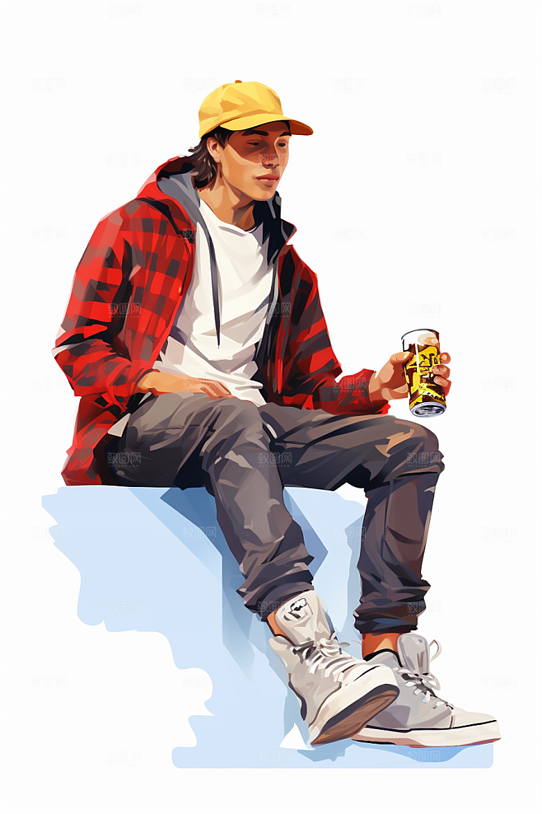 啤酒聚餐聚会美食插画