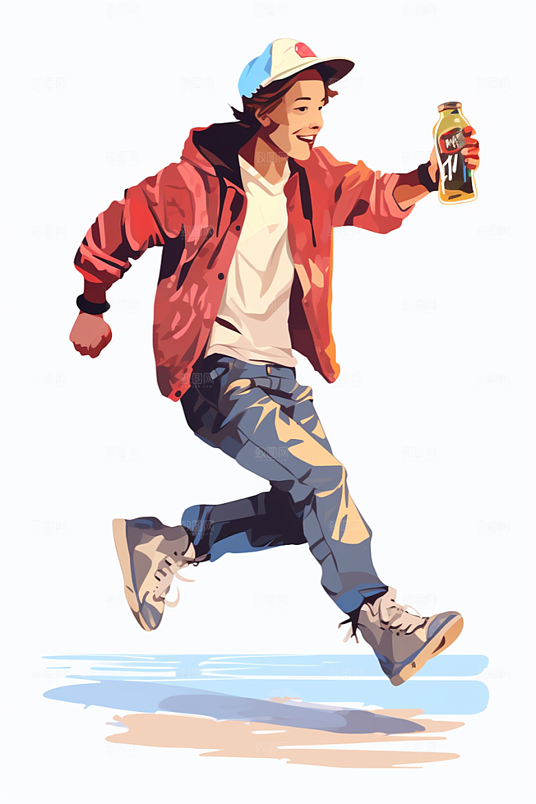 啤酒聚餐聚会派对插画