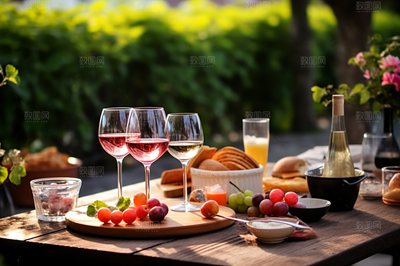 户外聚餐冷餐会高清摄影图