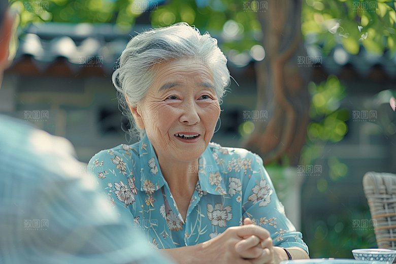 养老院生活日常退休摄影图