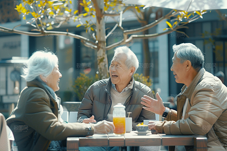 养老院生活老人老年摄影图