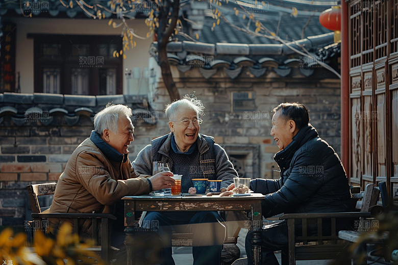 养老院生活人物老人摄影图