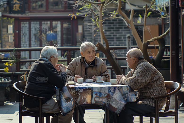 养老院生活人物日常摄影图