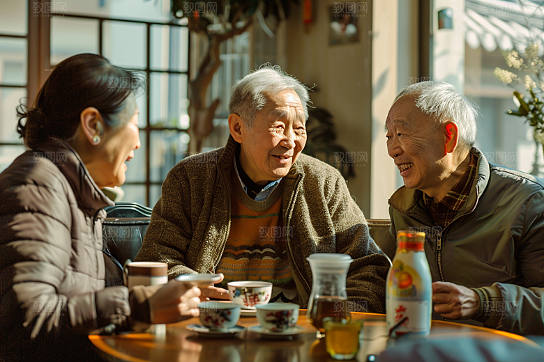 养老院生活肖像日常摄影图