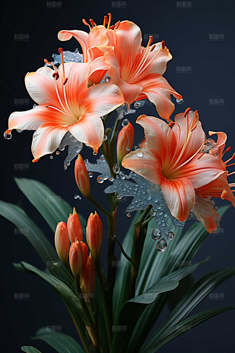 君子兰兰花植物摄影图