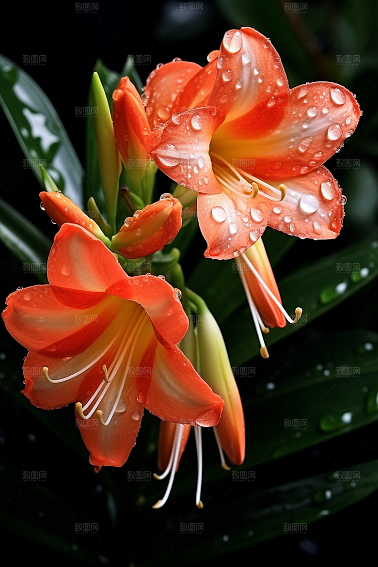 君子兰兰花植物摄影图
