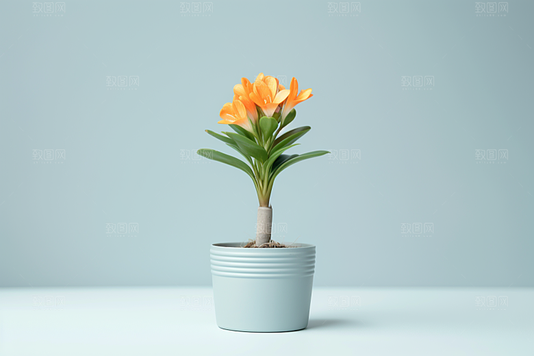 君子兰装饰花卉摄影图