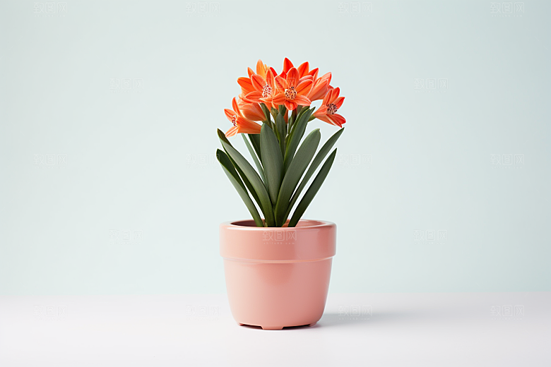 君子兰绿植植物摄影图