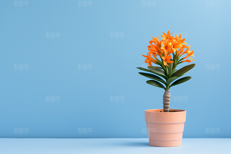 君子兰植物花卉摄影图