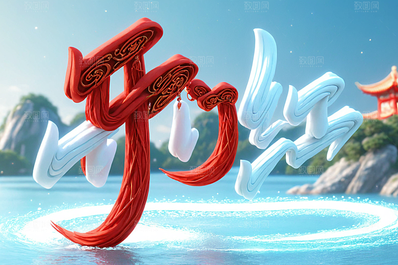 开门红典礼立体艺术字