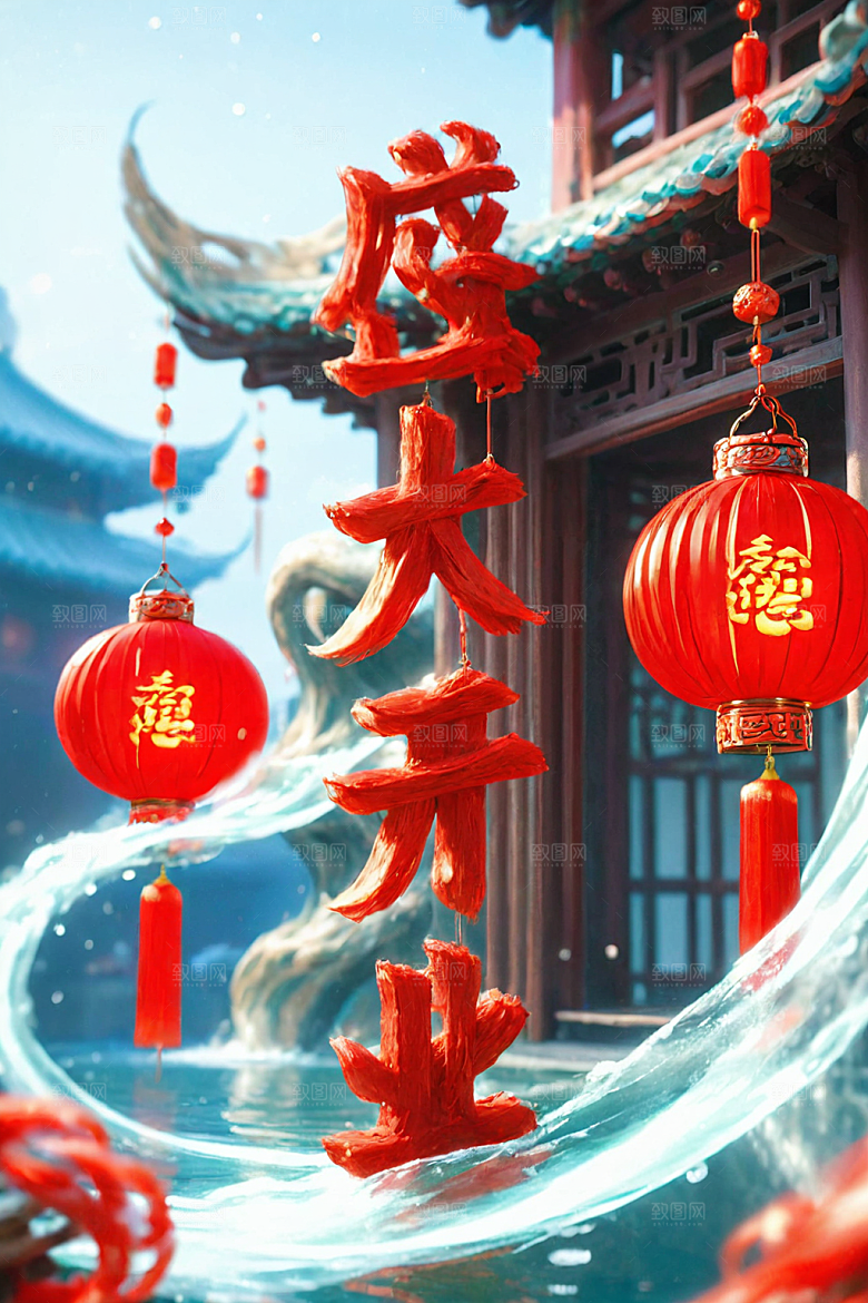 开门红高清喜庆艺术字