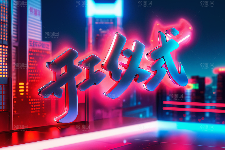 开门红高清典礼艺术字