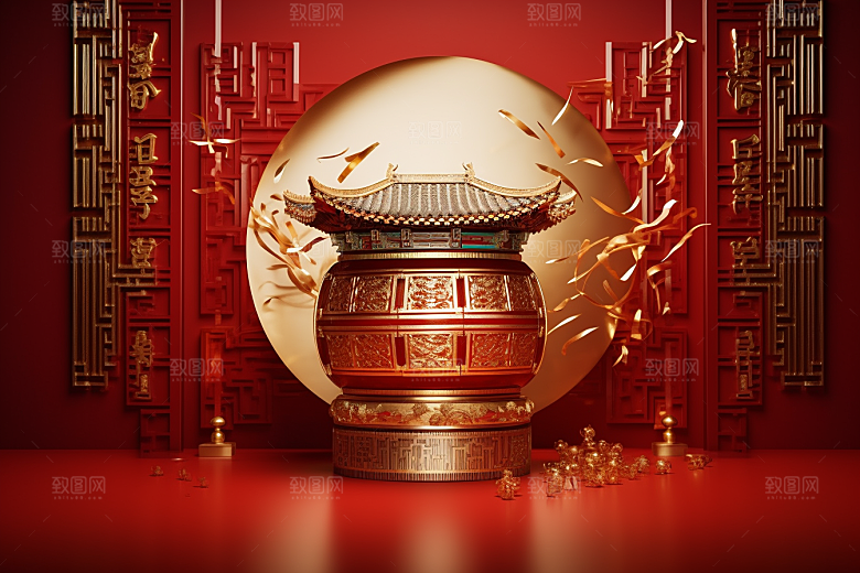 开业大吉开工开门红背景图