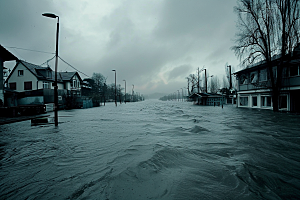 洪涝灾害高清洪灾摄影图