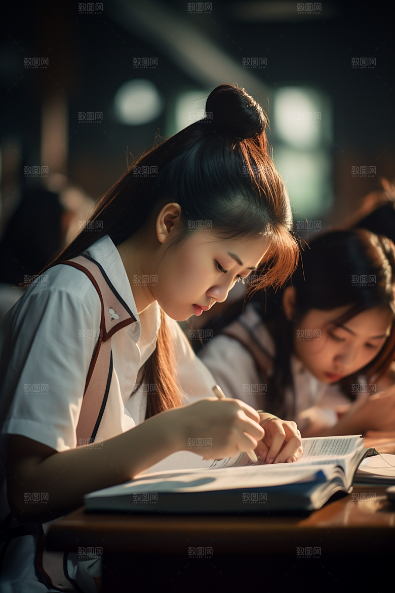 考生学校学生摄影图