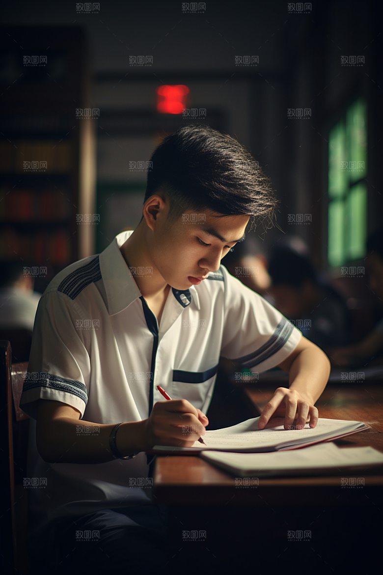 考生考试高考摄影图