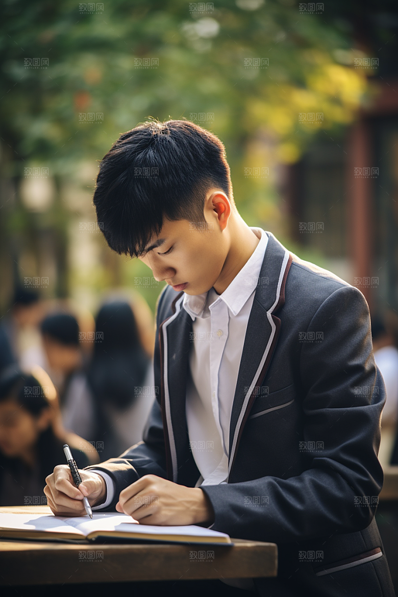 考生学生学习摄影图