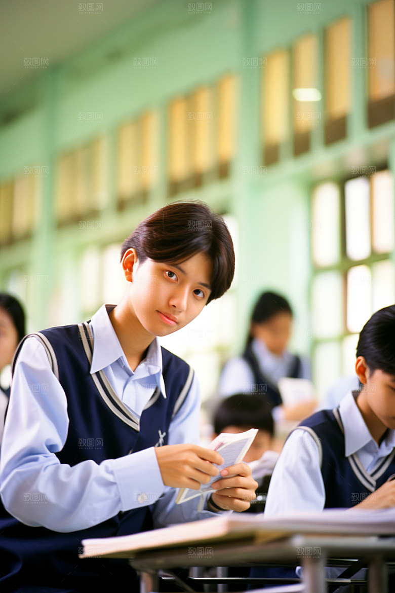 考生学习学生摄影图