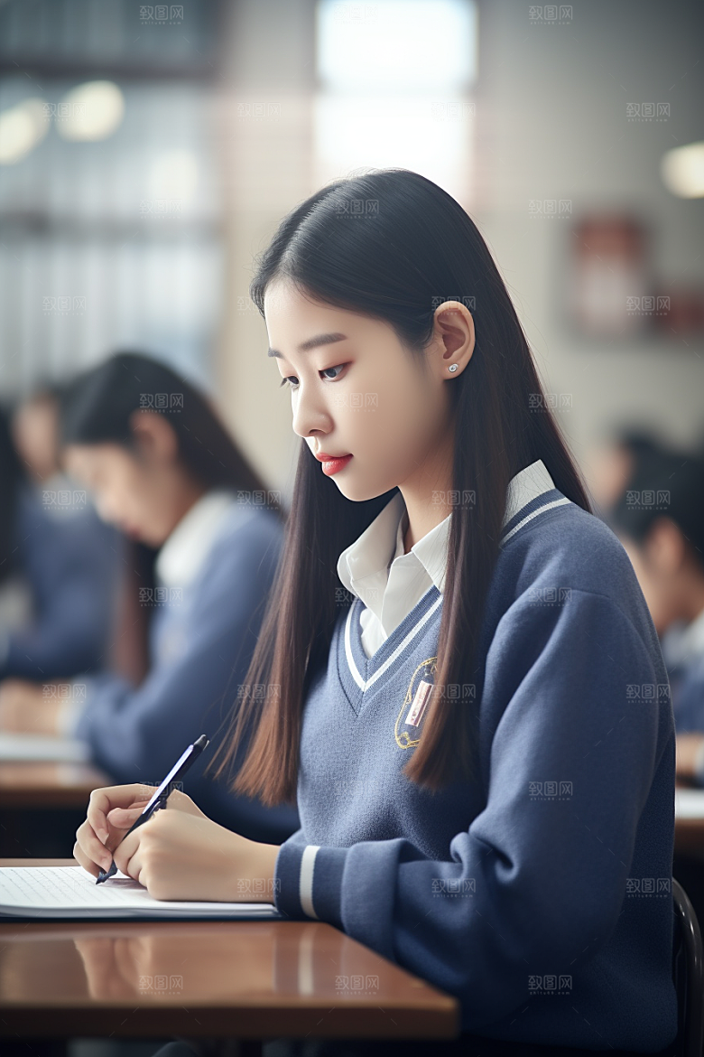 考生学生校园摄影图