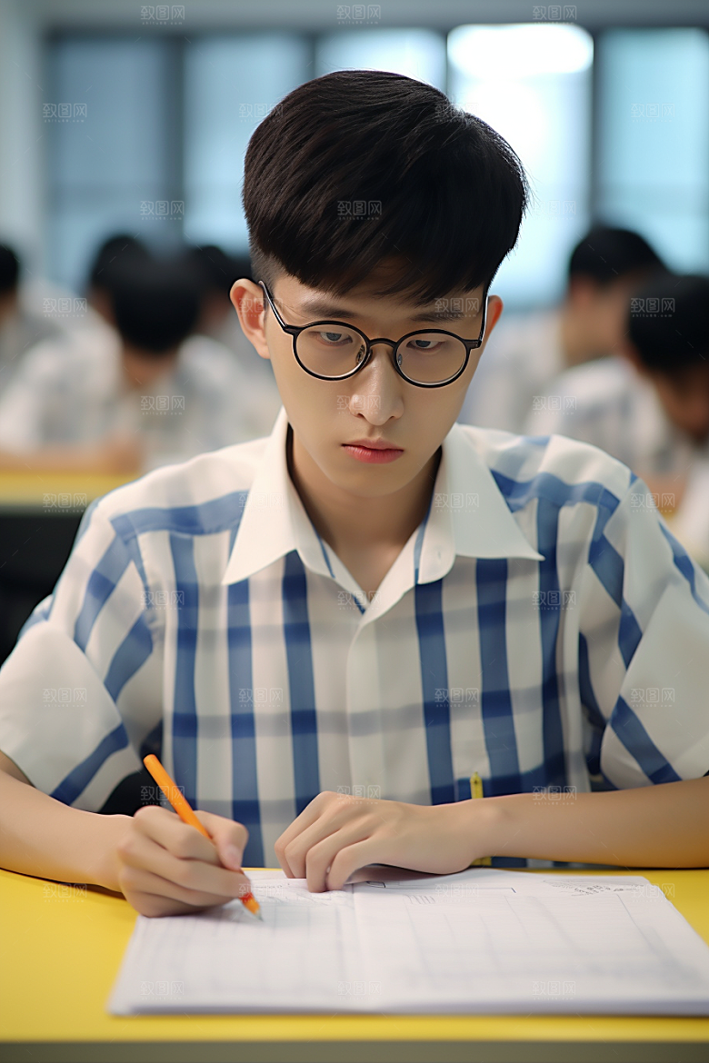 考生考场学校摄影图