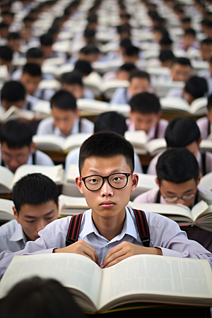 考生高清学校摄影图