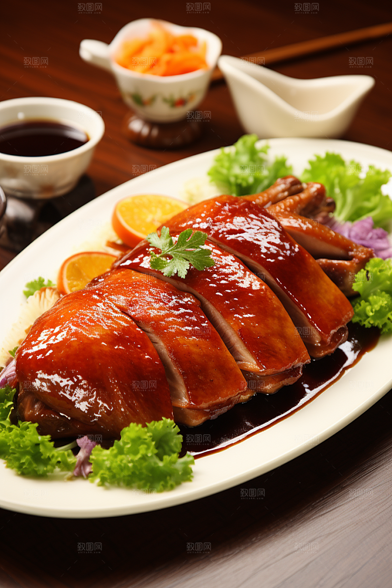 烤鸭烧鸭主菜硬菜素材