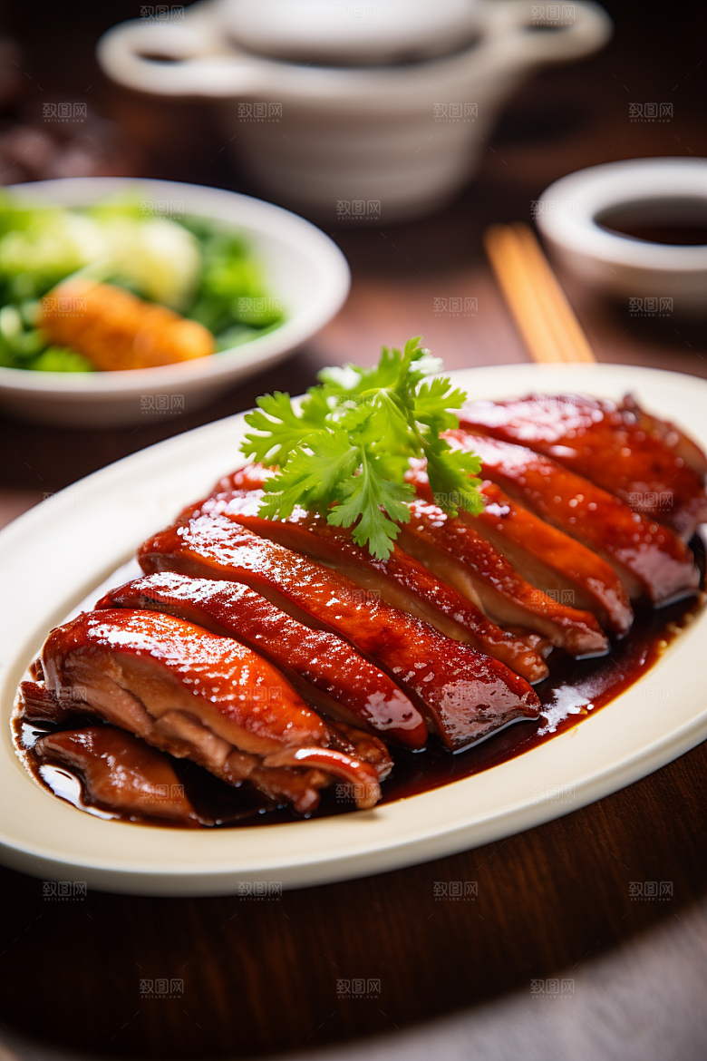 烤鸭烧鸭美食高清素材