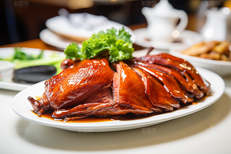 烤鸭烧鸭美食烧腊素材