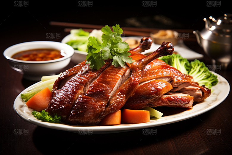 烤鸭烧鸭特色菜主菜素材